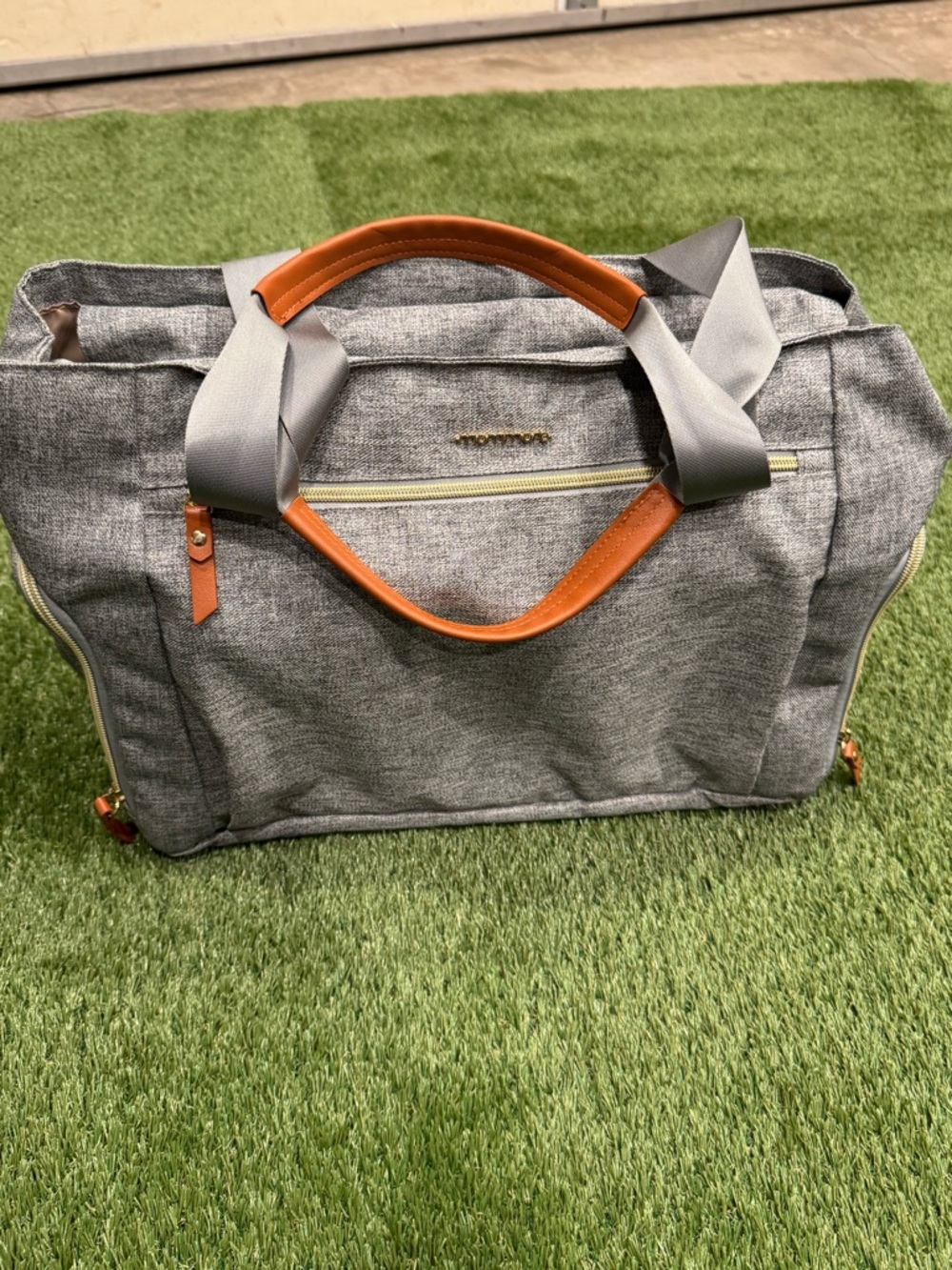 Mommore Breast Pump Bag Diaper Tote Bag‎ w/ 15 Inch Laptop Sleeve Shoulder Strap